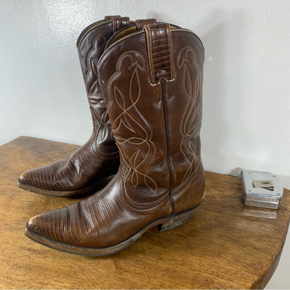 Shoes - Vintage made in Canada cowboy leather boots